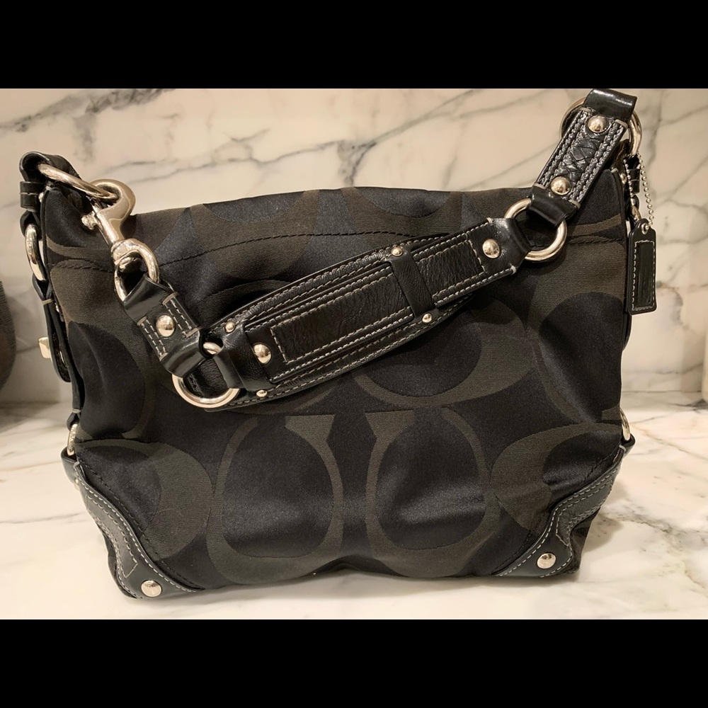 Black coach purse